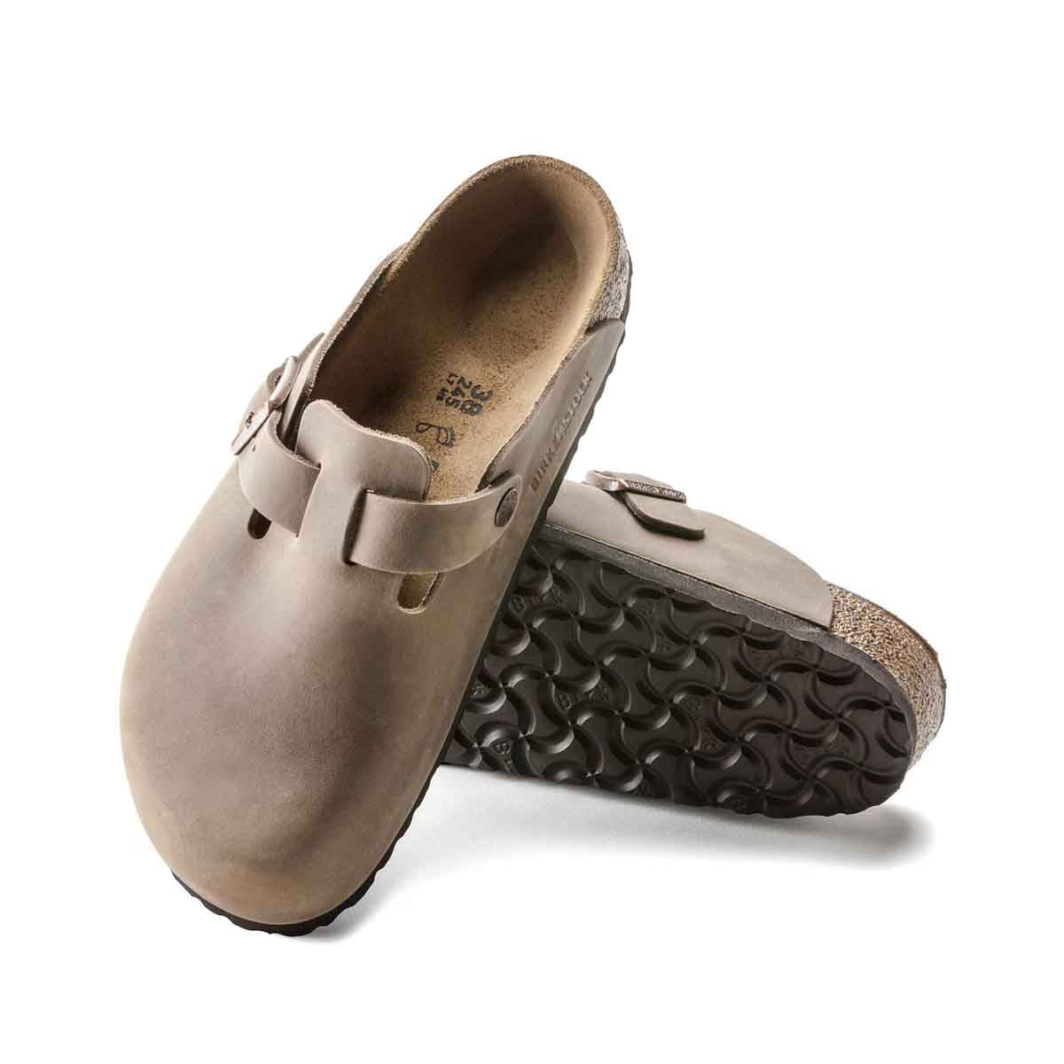 Birkenstock Boston Tabacco Brown כפכפי בירקנשטוק בוסטון יוניסקס חום טבק
