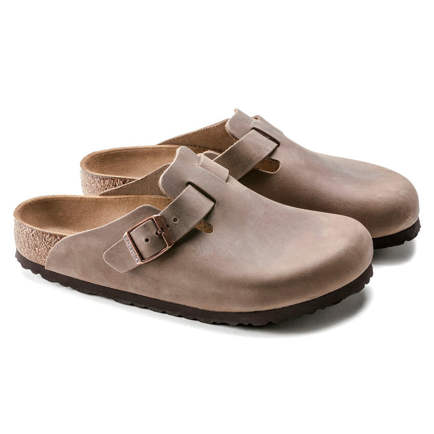 Birkenstock Boston Oiled Tabacco Brown בירקנשטוק כפכפי נשים בוסטון חום