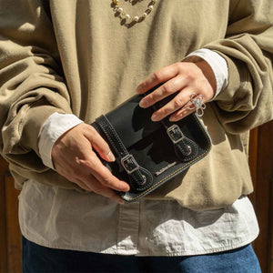 Dr. Martens Leather Crossbody Bag 7 Satchel Black תיק ד"ר מרטינס