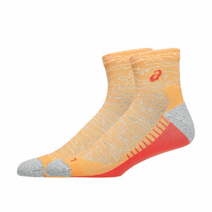 Asics Performance Run Quarter Sock Faded Orange