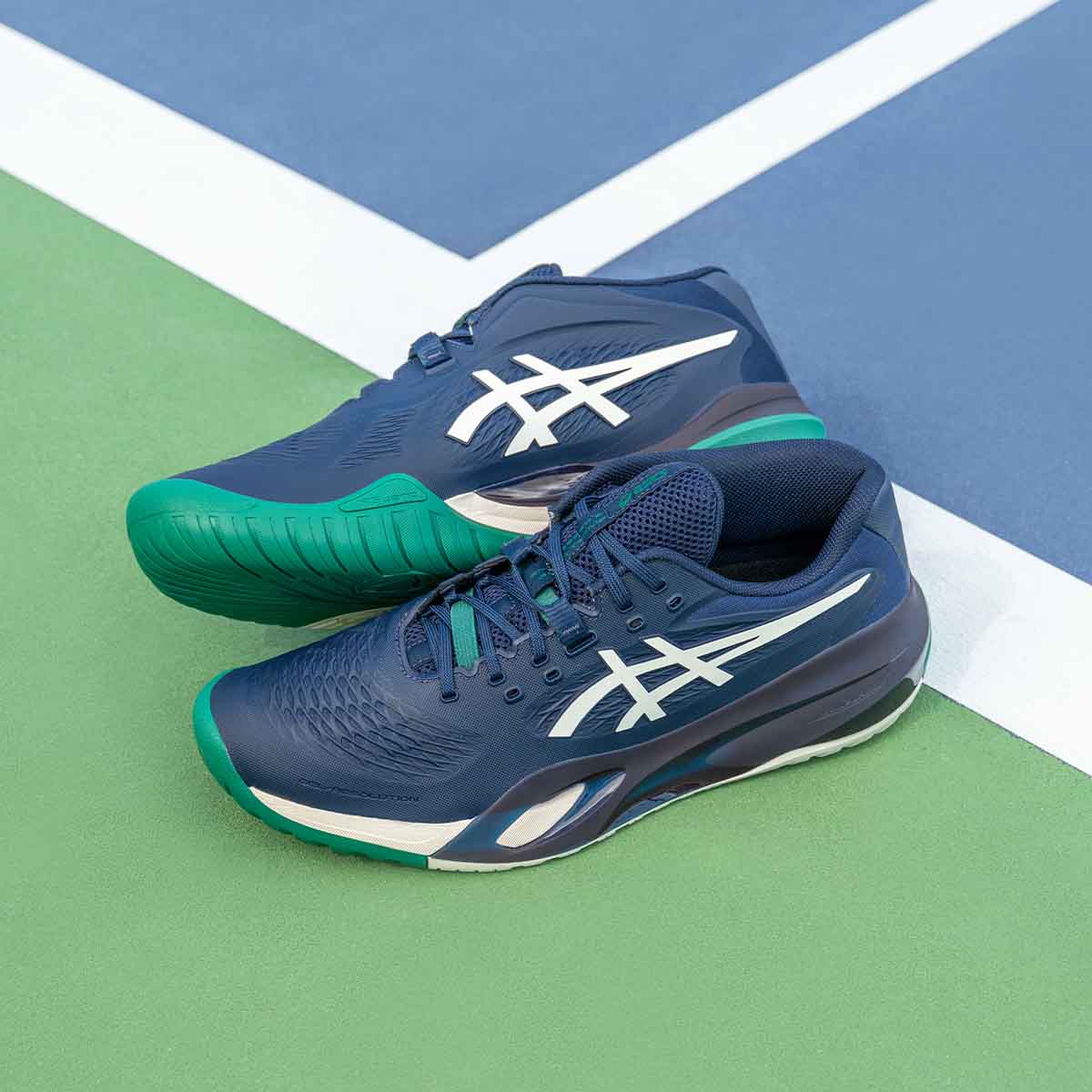 Asics Gel Resolution X Men Midnight Cream נעלי טניס ג`ל רזולושיין לגברים