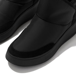 Fit Flop F-Mode E01 Biofleece Flatform Black מגפי פיט פלופ