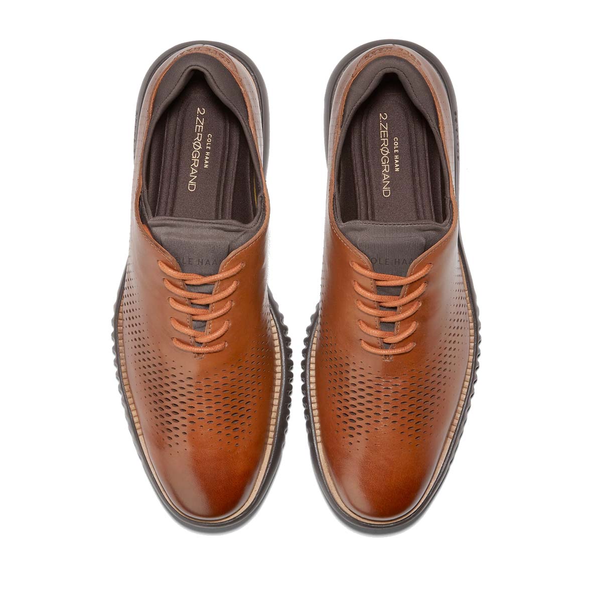 Cole Haan 2.Zerogrand Laser Wingtip Oxford TanJava נעלי קול האן לגברים