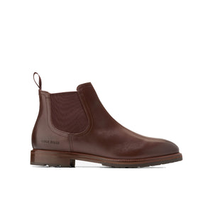 COLE HAAN Berkshire Lug Chelsea Boot Seude Brown מגפי קול האן לגברים