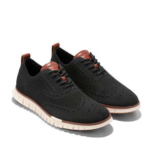 Cole Haan Zerogrand Remastered Stitchlite Wingtip BlackIvory סניקרס קול האן לגברים
