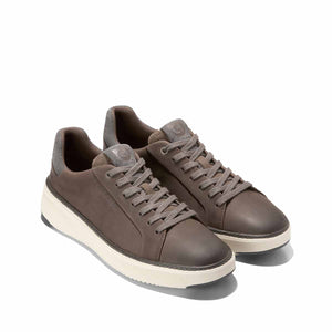 Cole Haan Grandpro Topspin Sneaker Morel Grey Pinstripe Ivory סניקרס קול האן לגברים