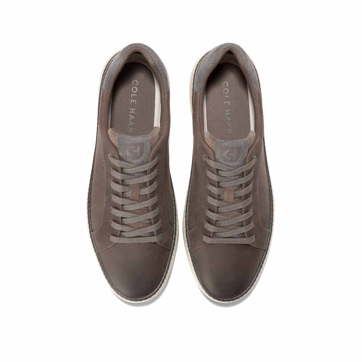 Cole Haan Grandpro Topspin Sneaker Morel Grey Pinstripe Ivory סניקרס קול האן לגברים