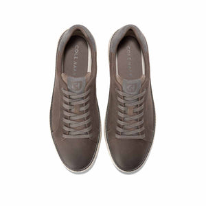 Cole Haan Grandpro Topspin Sneaker Morel Grey Pinstripe Ivory סניקרס קול האן לגברים