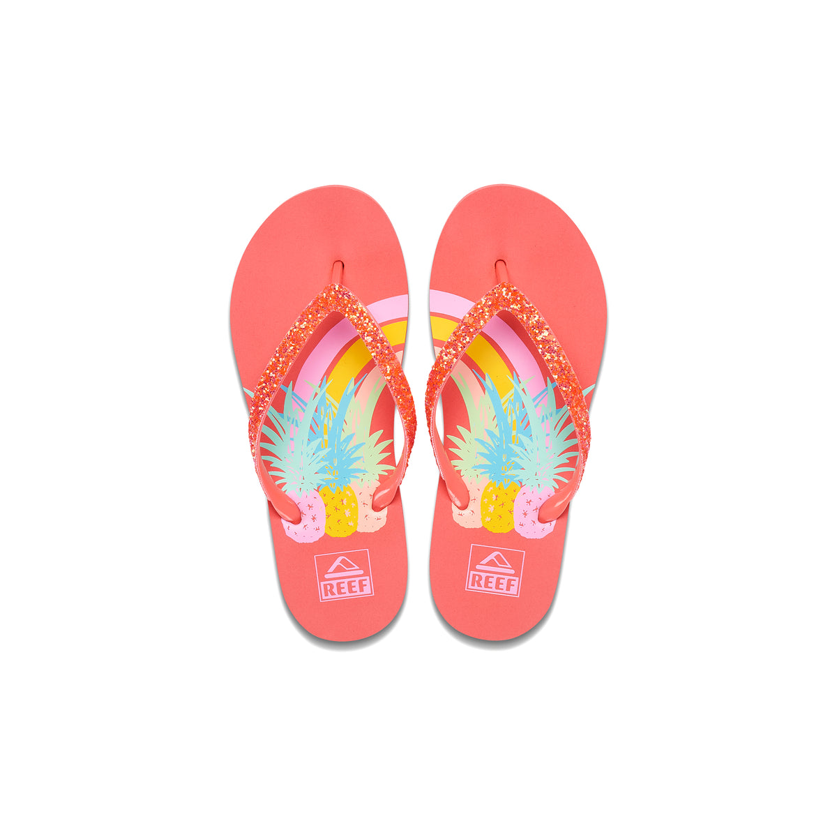 Reef Kids Stargazer Prints Pineapple Rainbows כפכפי ריף לילדים
