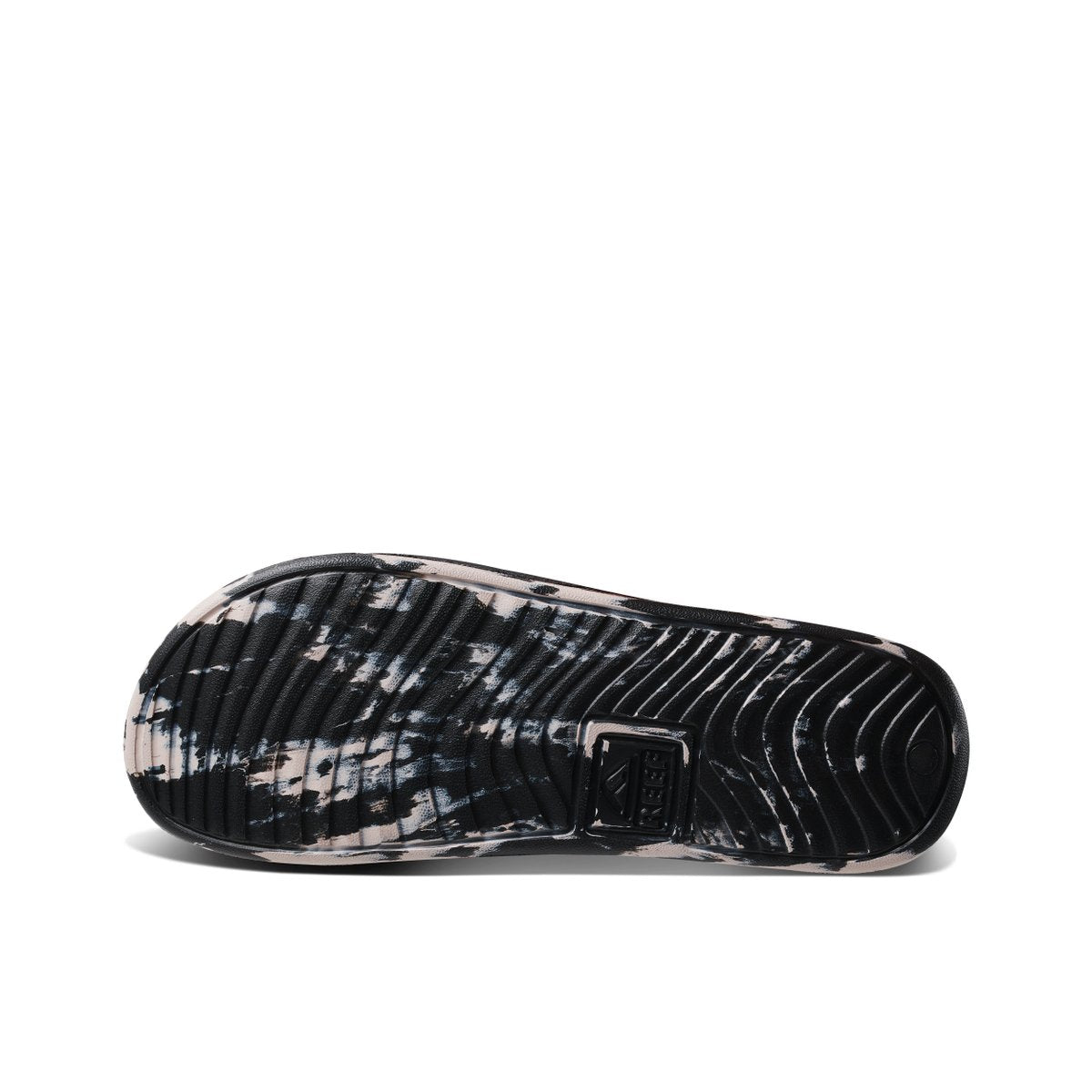 כפכפי גברים ריף Reef One Slide Black Taupe Marble