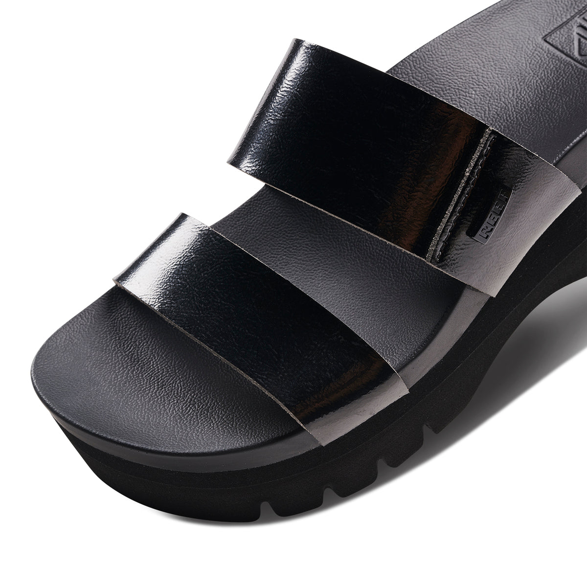 כפכפי נשים ריף Reef Cushion Vista Higher Black Patent