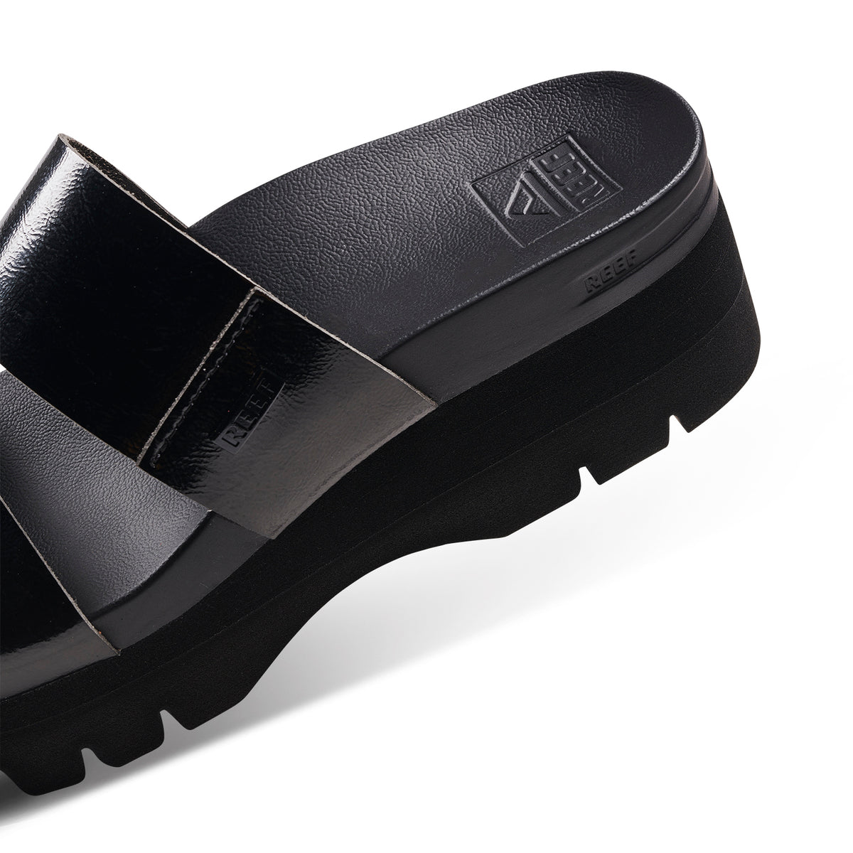 כפכפי נשים ריף Reef Cushion Vista Higher Black Patent