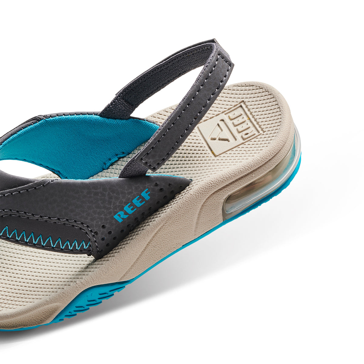 Reef Little Fanning Grey Aqua Oak כפכפי תינוקות ריף