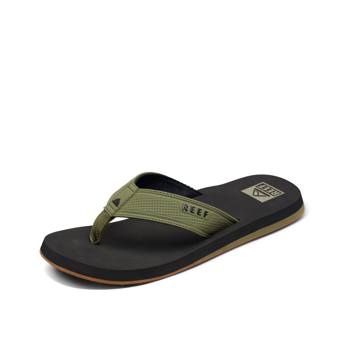 Reef The Layback Black Olive כפכפי ריף לגברים