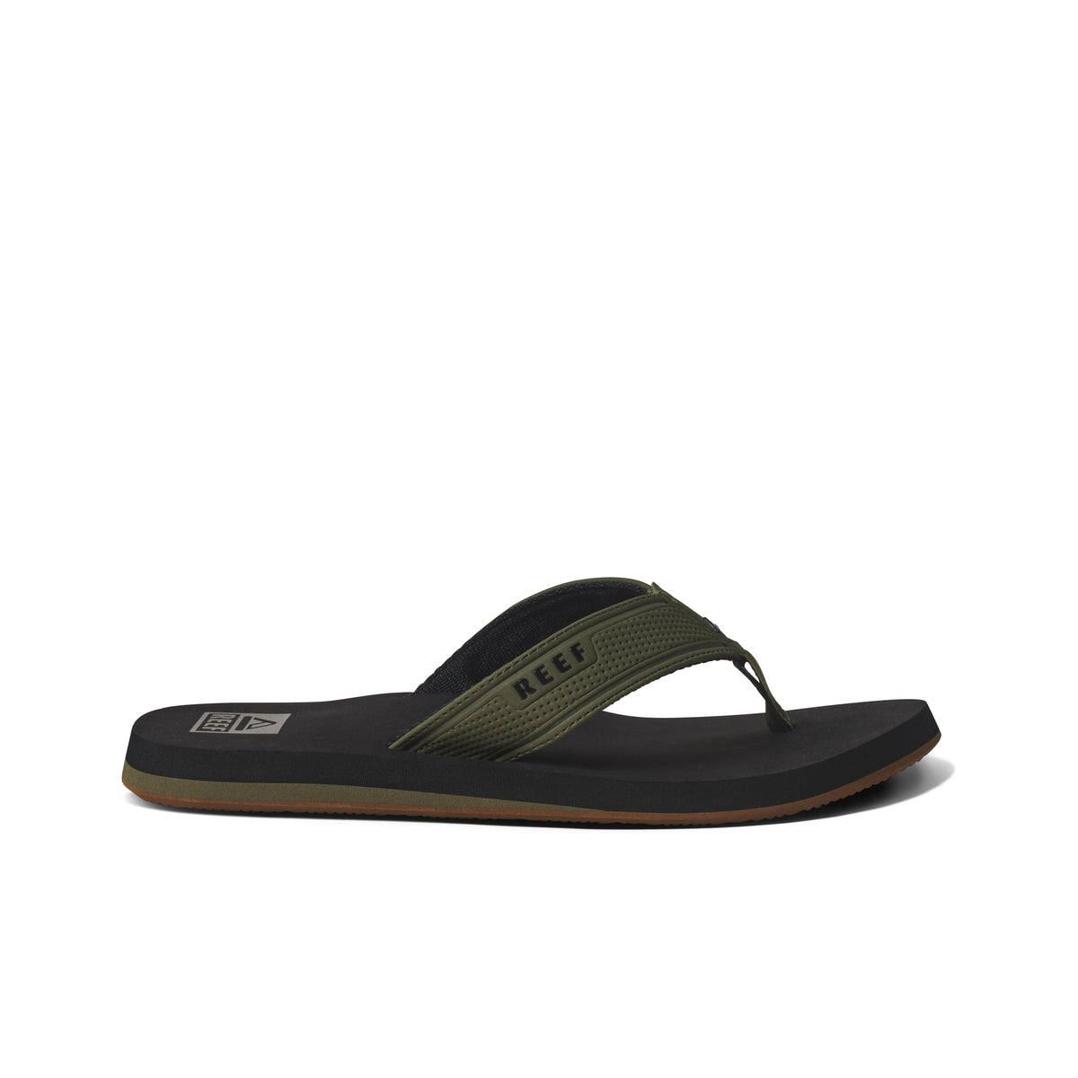Reef The Layback Black Olive כפכפי ריף לגברים