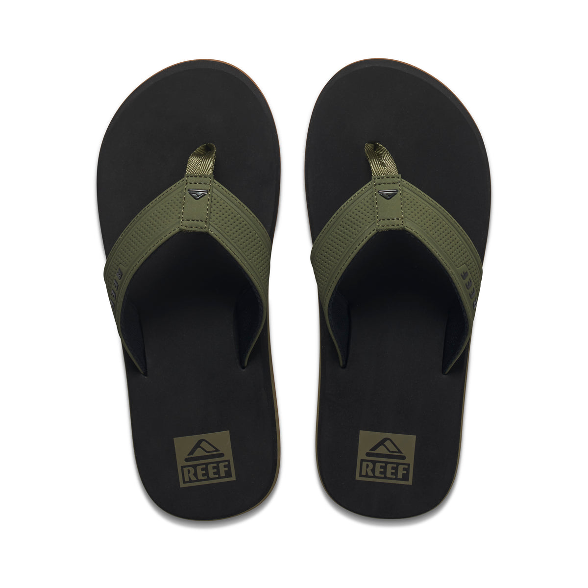Reef The Layback Black Olive כפכפי ריף לגברים
