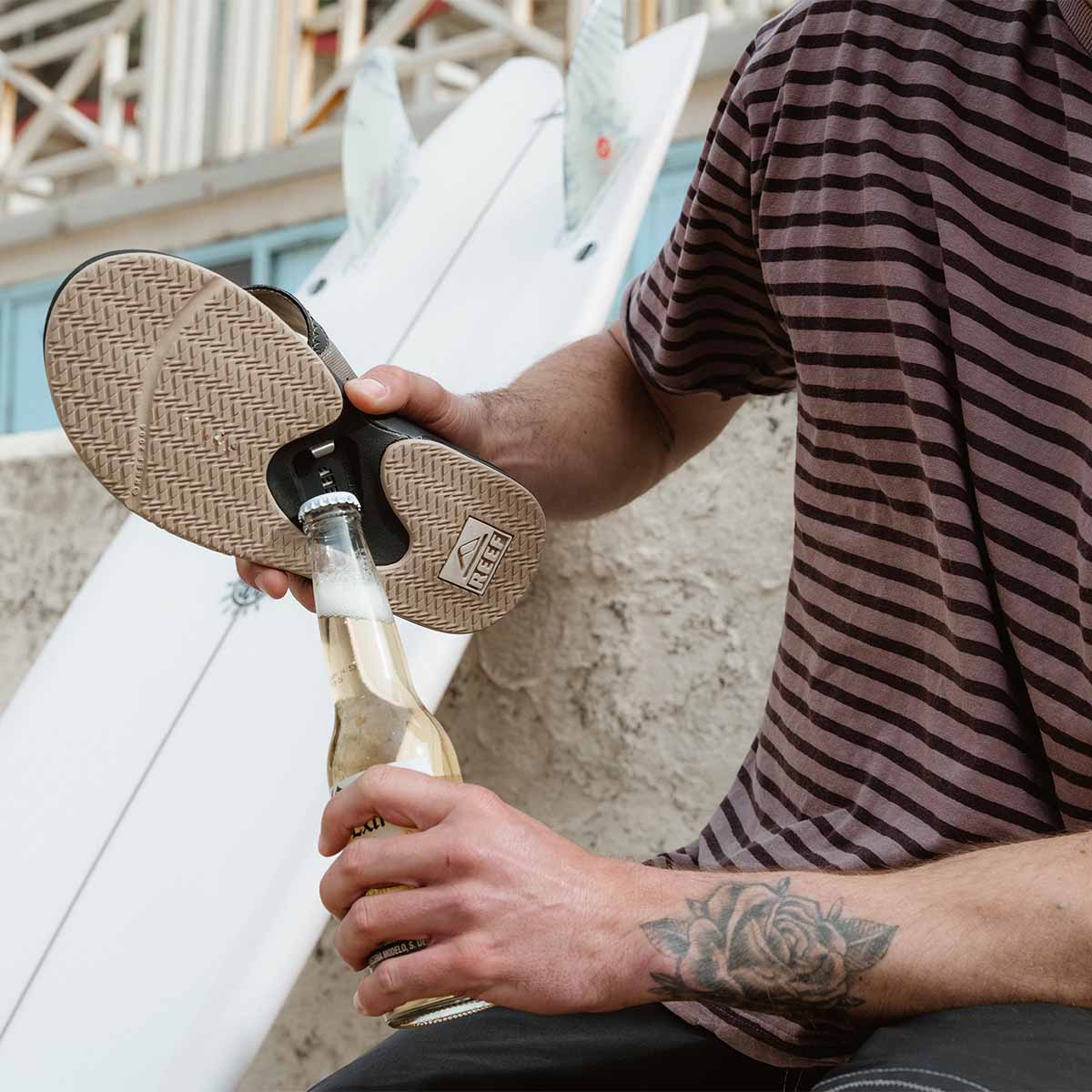 Reef Fanning Fossil Raven כפכפי ריף לגברים