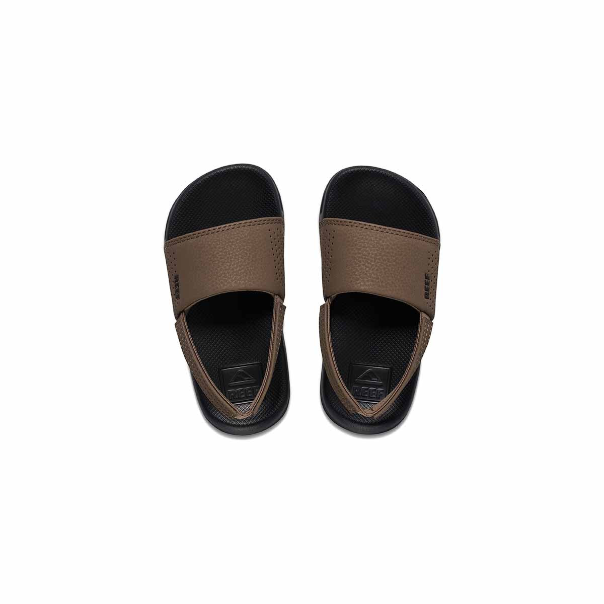 Reef Little One Slide Black Tan כפכפי ריף לתינוקות