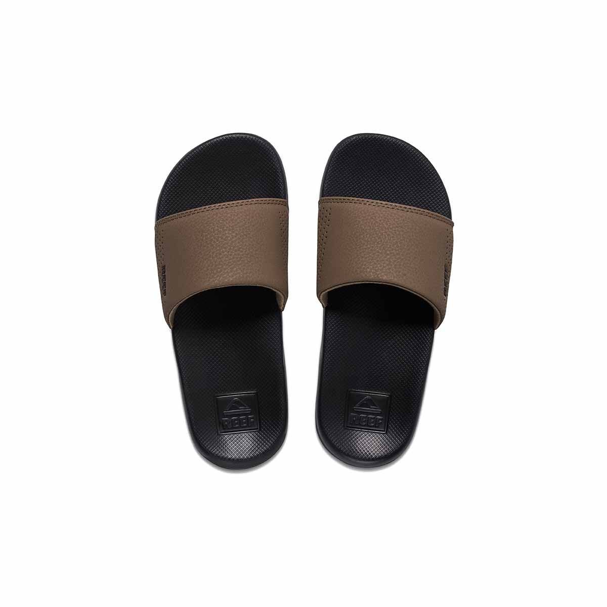 Reef Kids One Slide Black Tan כפכפי ריף לילדים