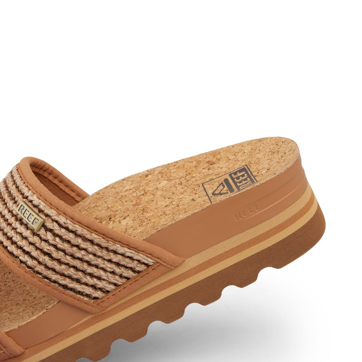 Reef Cushion Vista Hi Chocolate Raffia כפכפי ריף לנשים