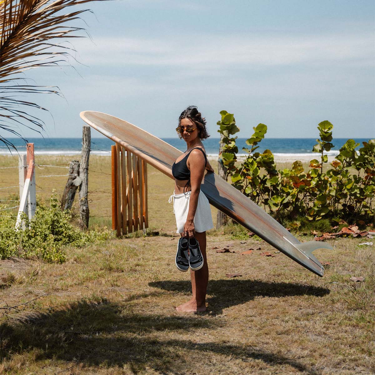 Reef Water Rem Higher Black Vintage סנדלי ריף לנשים