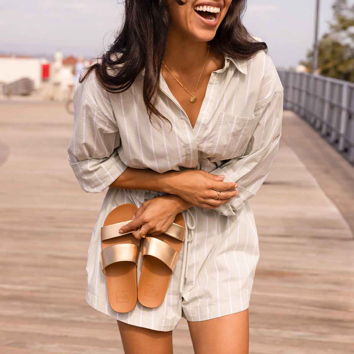 Reef Cushion Vista Sunset Bronze כפכפי ריף לנשים