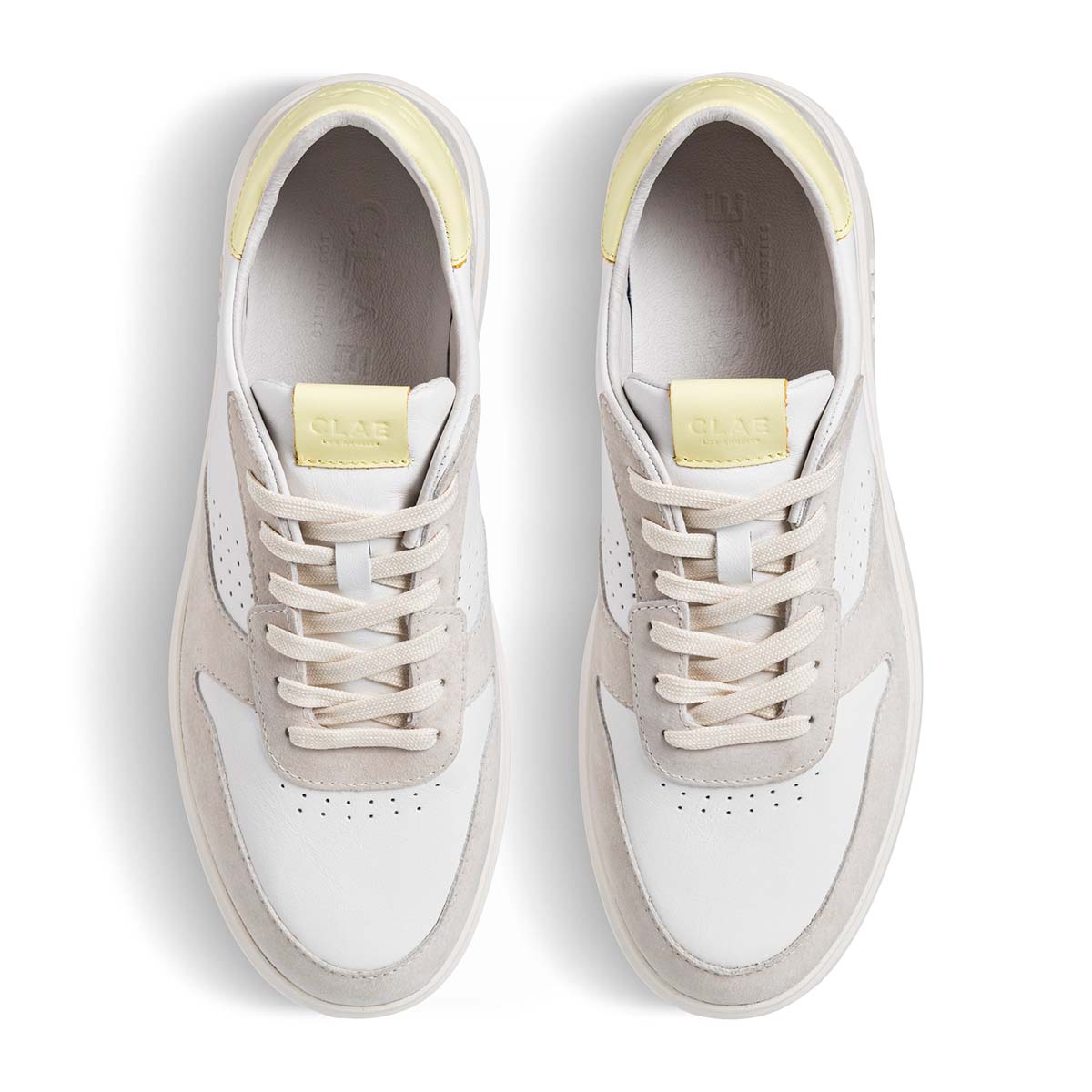 Clae Moses White Offwhite Wax Yellow men סניקרס גברים