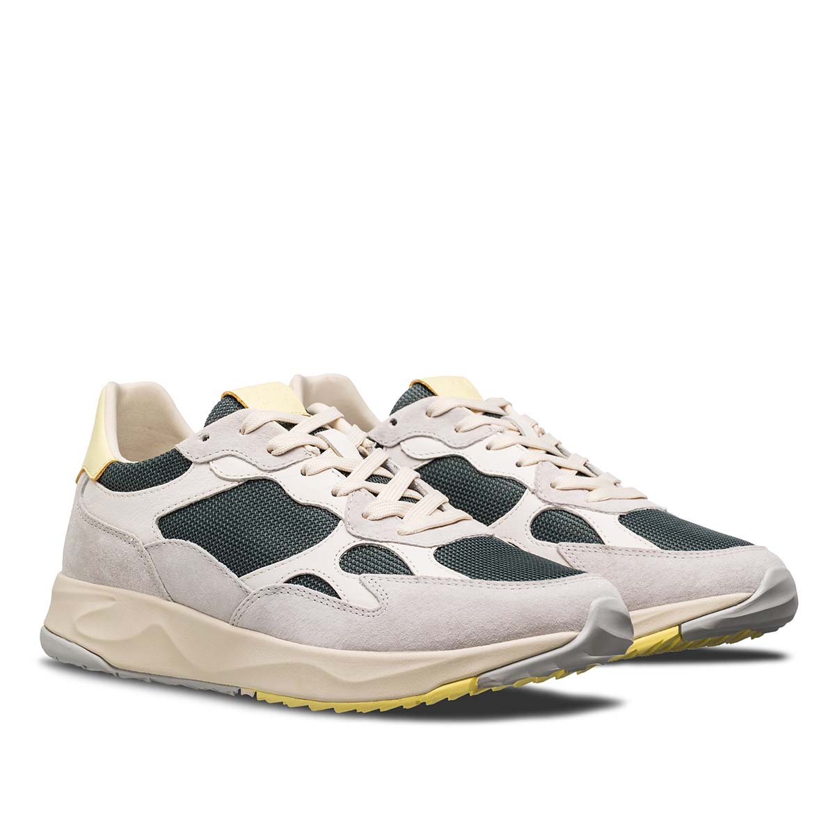 Clae Zuma Quiet Grey Forest Wax Yellow men סניקרס גברים