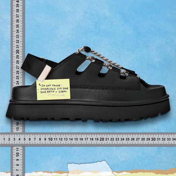 UGG GoldenGlow Toggle Sandal Black סנדלי גולדנגלואו טאגל שחור לנשים