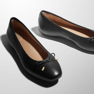 Fit-Flop Delicato Bow Ballet Flats Black פיט פלופ דליקטו בו בלט שחור נשים