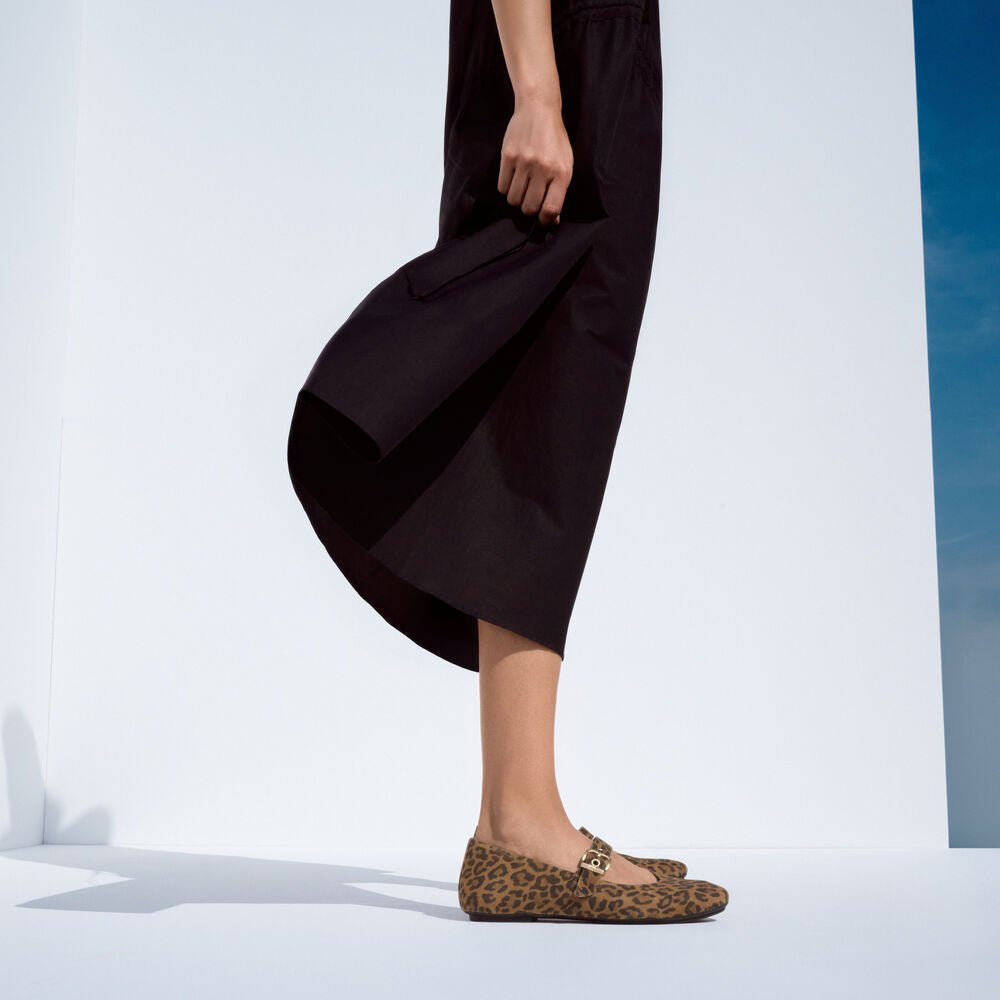 Fit Flop Delicato Mary Jane Tan Black נעלי פיט פלופ לנשים