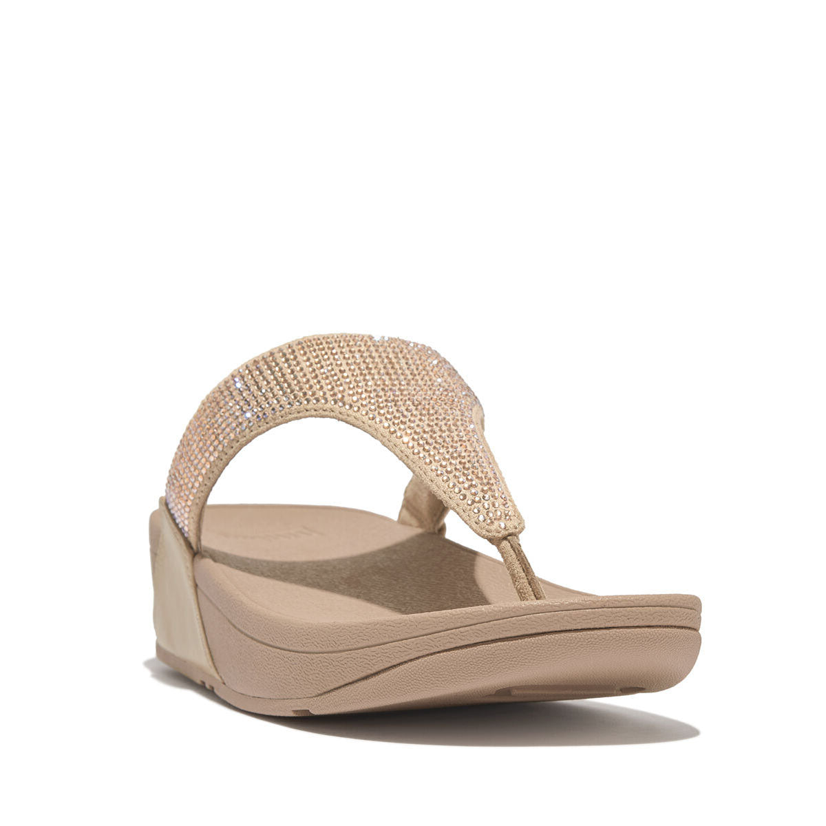 Fit-Flop Lulu Crystal Toe-Post Sandals Latte Beige פיט פלופ כפכפי נשים