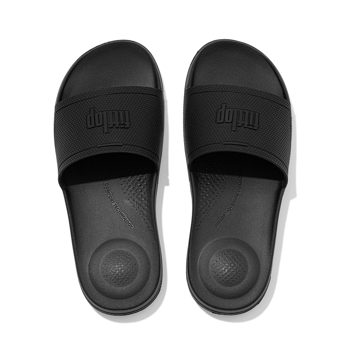 Fit-Flop Iqushion Slides Black פיט פלופ כפכפי נשים