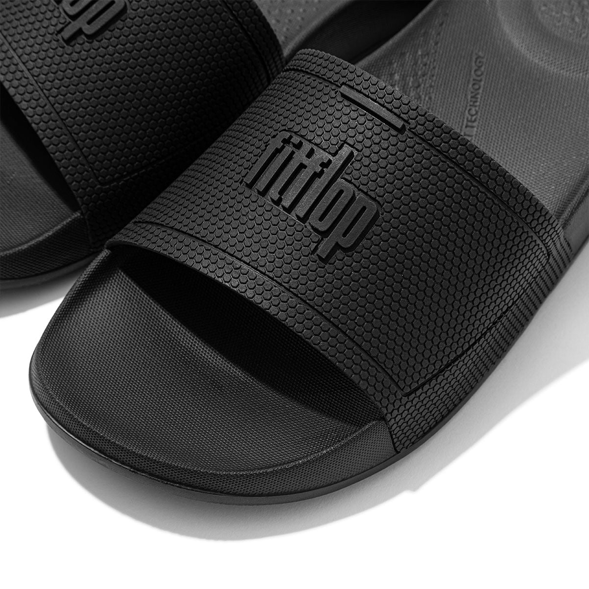 Fit-Flop Iqushion Slides Black פיט פלופ כפכפי נשים