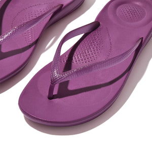 Fit-Flop Iqushion Transparent Flip-Flops Violet פיט פלופ כפכפי נשים