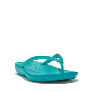 Fit-Flop Iqushion Transparent Flip-Flops Tahiti Blue פיט פלופ כפכפי נשים