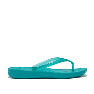 Fit-Flop Iqushion Transparent Flip-Flops Tahiti Blue פיט פלופ כפכפי נשים