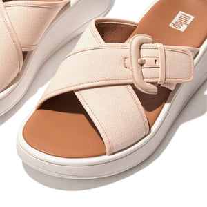 Fit Flop F-Mode Buckle Flatform Cross Rose Foam כפכפי פיט פלופ