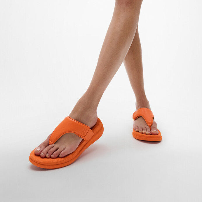 Fit Flop F-Mode Go Adjustable Flatform Toe Post Sandals Satsuma סנדלי נשים פיט פלופ
