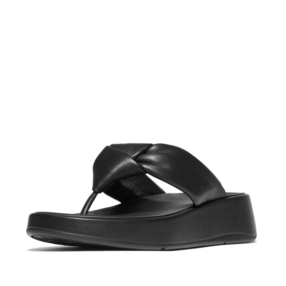 Fit Flop F-Mode Knot Soft Leather Flatform Toe Post כפכפי נשים פיט פלופ