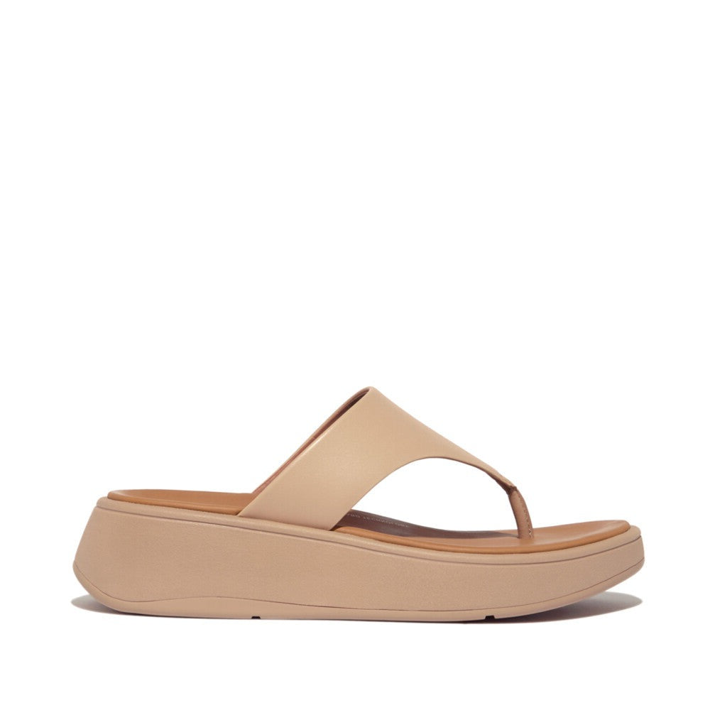 Fit Flop F-Mode Flatform Toe-Post Sandals Latte Beige כפכפי פיט פלופ