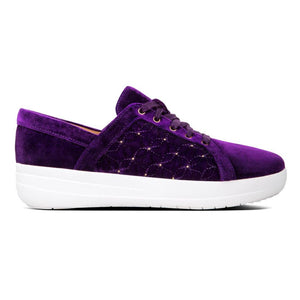 Fit Flop F-Sporty II Quilted Stars Purple Rain סניקרס נשים פיט פלופ