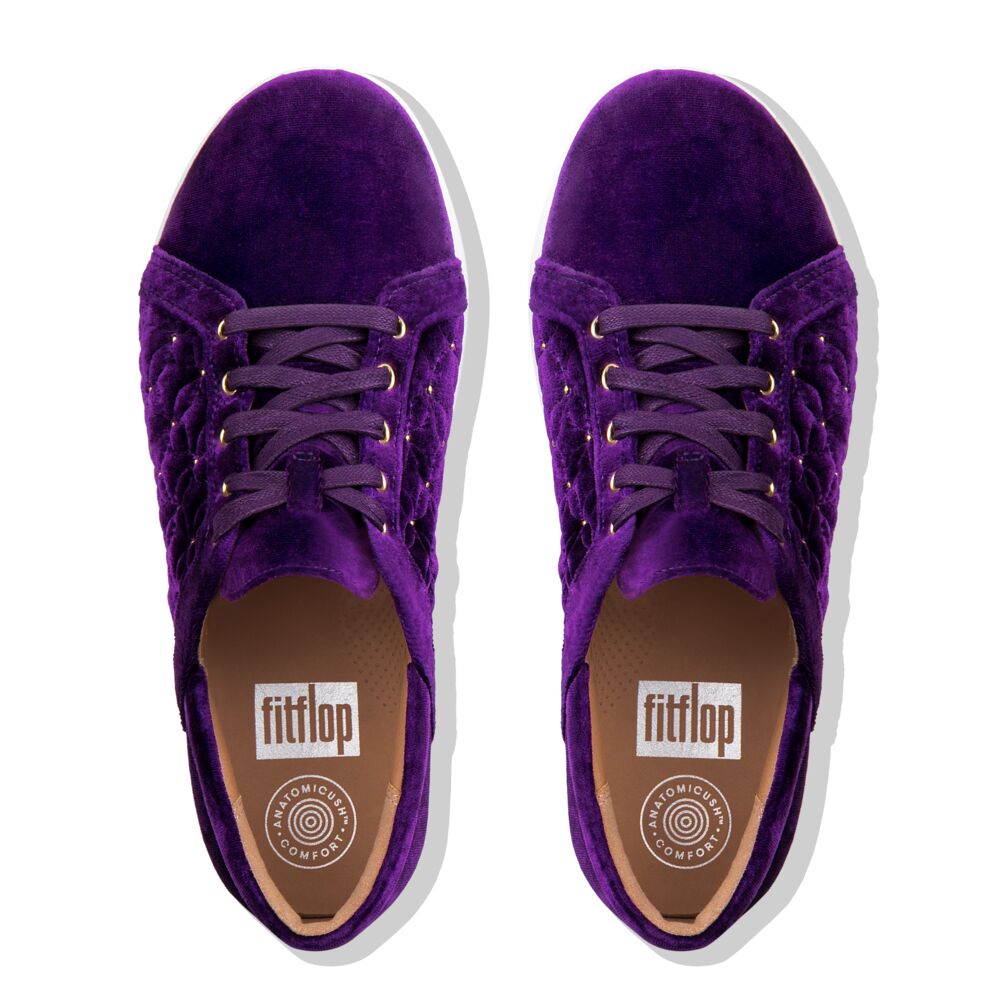 Fit Flop F-Sporty II Quilted Stars Purple Rain סניקרס נשים פיט פלופ