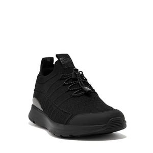 Fit-Flop Vitamin FF Metal-Pop Knit Black Silver סניקרס פיט פלופ נעלי נשים