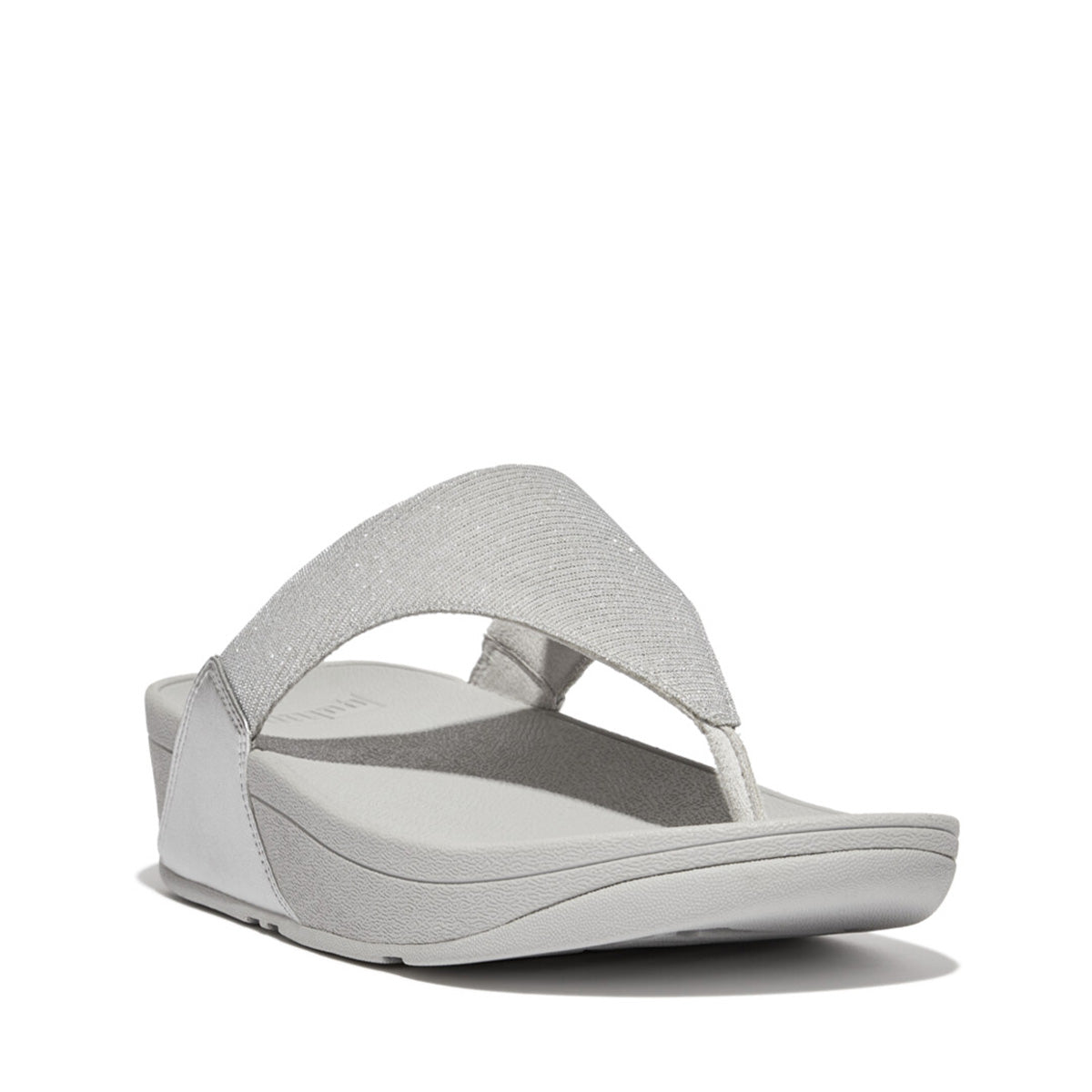 Fit Flop Lulu Shimmerlux Toe-Post Sandals Silver כפכפי פיט פלופ