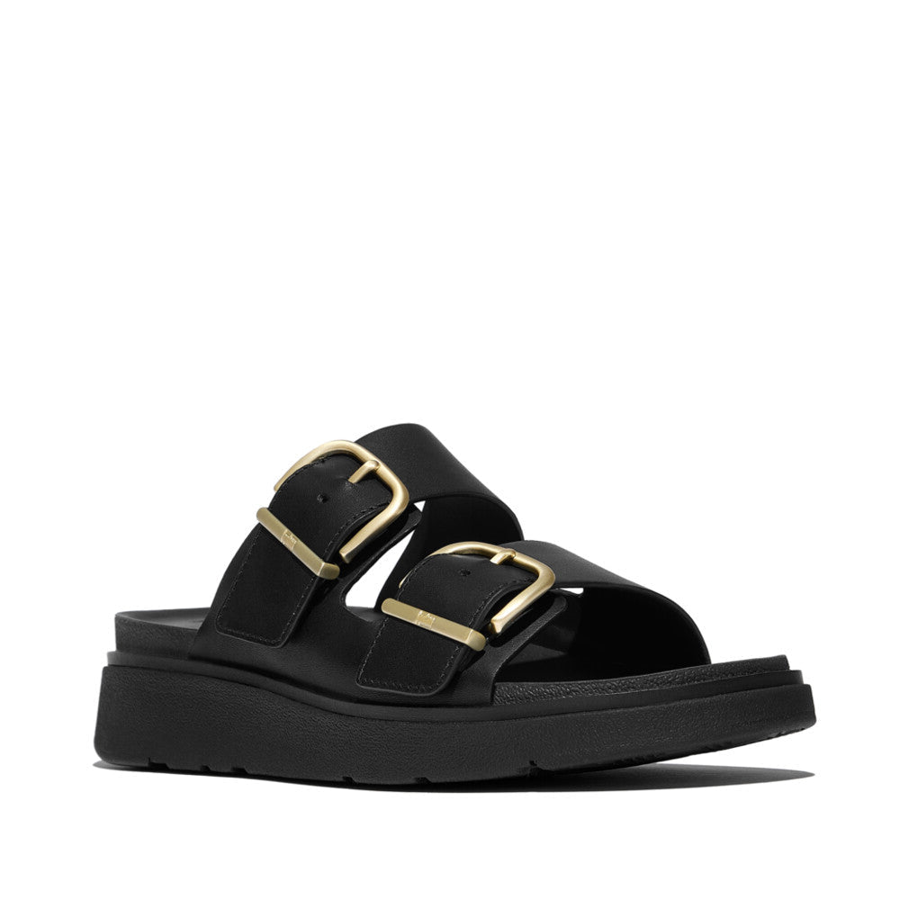 Fit Flop Gen FF 2 Bar Buckle Slide Black כפכפי פיטפלופ לנשים