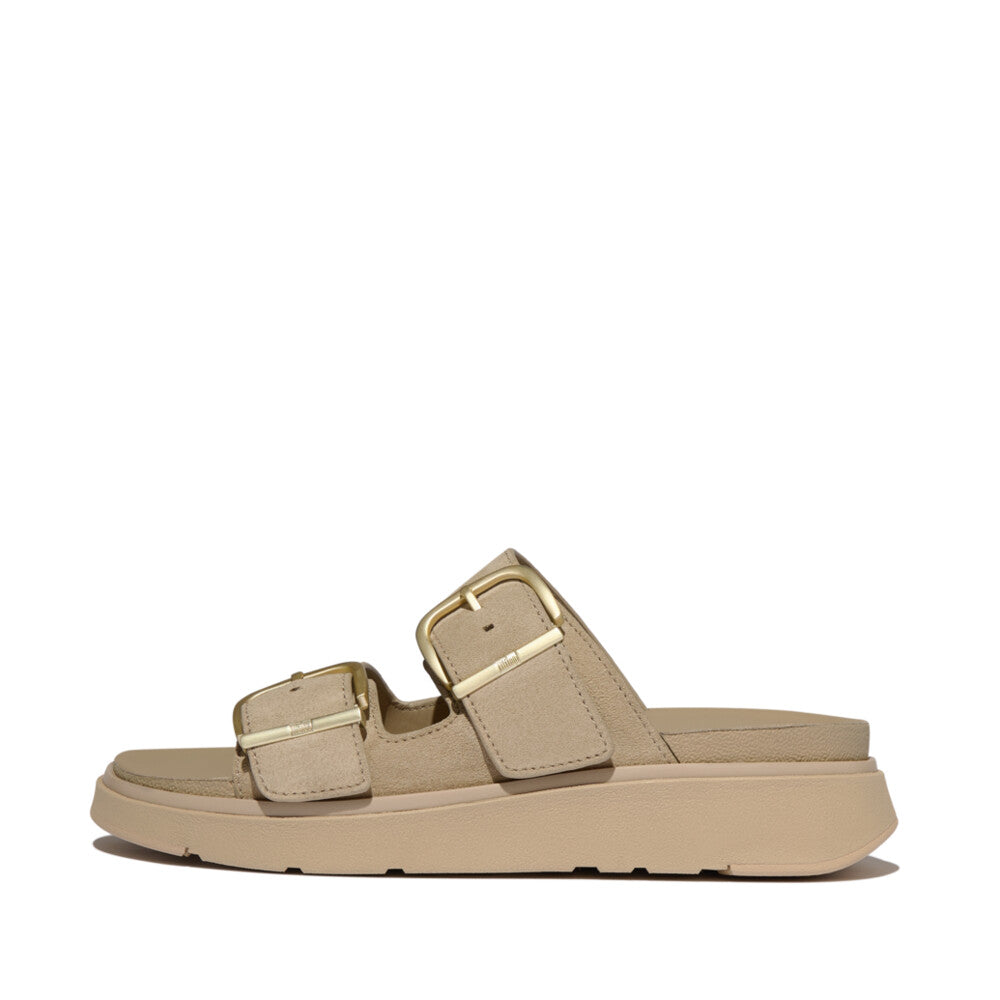 Fit Flop Gen FF 2 Bar Buckle Slide Cappuccino כפכפי פיטפלופ לנשים