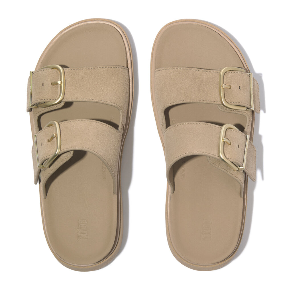 Fit Flop Gen FF 2 Bar Buckle Slide Cappuccino כפכפי פיטפלופ לנשים