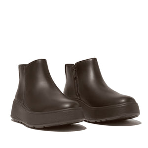 Fit-Flop Flatform Zip Ankle Boots Chocolate Brown פ-מוד פלאט פורם חום נשים