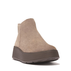 Fit Flop F-Mode Flatform Zip Ankle Boots Minky Grey מגפי פיט פלופ לנשים